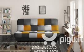 Sofa NORE Cayo, pilka/geltona