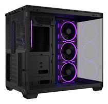 mini itx case - ASUS A32 PLUS TG ARGB Juodas (Black) - 2 nuotrauka
