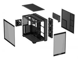 mini itx case - ASUS A32 PLUS TG ARGB Juodas (Black) - 11 nuotrauka