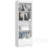 balta pastatoma knygu lentyna - Lentyna NORE CLP R 60cm, balta - 1 nuotrauka