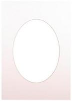 Passepartout 15x21, soft white oval