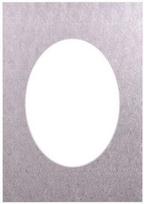 Passepartout 30x40, silver oval