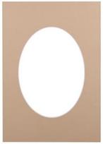 Passepartout 30x40, sandstone oval