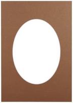 Passepartout 30x40, bronze oval