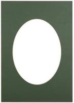 Passepartout 30x40, green oval