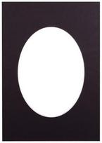 Passepartout 30x40, black oval