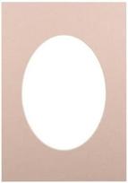 Passepartout 21x29.7, beige oval