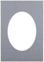 Passepartout 15x21, bluish oval
