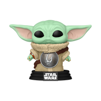 lego kaledu - FUNKO POP! Vinilinė figūrėlė: Star Wars: The Mandalorian - Kalėdų Grogu vežimėlyje 80010F - 2 nuotrauka