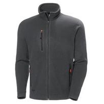 helly hansen dzemperis - Helly Hansen WorkWear Oxford Fleece Jacket Dark Grey M - 1 nuotrauka