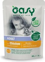 Oasy Adult Chicken guliašas su vištiena suaugusioms katėms : Pakuotė konservas - 85 g