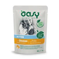 Oasy Kitten Chicken guliašas su vištiena kačiukams : Pakuotė konservas - 85 g