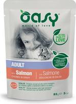 Oasy Adult Salmon guliašas su lašiša suaugusioms katėms : Pakuotė konservas - 85 g