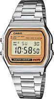 vyriskas laikrodis sidabrinis - CASIO A 158WEA-9 - 1 nuotrauka