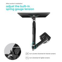 monitor wall mount - MONITOR ACC WALL MOUNT/13-34" BLACK G90-B ONKRON - 13 nuotrauka