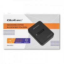 docking station - Qoltec 50313 Prijungimo stotis SSD M.2 SATA/PCIe | NGFF/NVMe | USB 3.1 - 2 nuotrauka