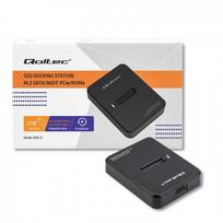docking station - Qoltec 50313 Prijungimo stotis SSD M.2 SATA/PCIe | NGFF/NVMe | USB 3.1 - 5 nuotrauka