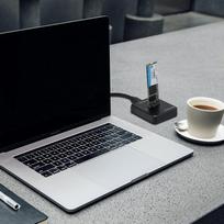 docking station - Qoltec 50313 Prijungimo stotis SSD M.2 SATA/PCIe | NGFF/NVMe | USB 3.1 - 6 nuotrauka
