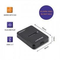 docking station - Qoltec 50313 Prijungimo stotis SSD M.2 SATA/PCIe | NGFF/NVMe | USB 3.1 - 8 nuotrauka