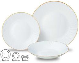 servizai - King Hoff servizas, 18 dalių, 6 asmenims KH-1876, balta (White) - 2 nuotrauka