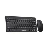 peles - Wozinsky WZKM-078 Belaidė Klaviatūra + Kompaktiška Pelė - Juoda (Black) - 1 nuotrauka
