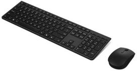 wireless mouse keyboard - Lenovo 4X31R64345 Belaidė Klaviatūra su Pele, Juoda (Black) - 1 nuotrauka