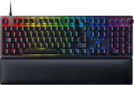 gaming klaviatura - Razer Huntsman V2 Optinė Klaviatūra Žaidimams, Laidinė, Juoda (Black), Clicky Purple Switch - 1 nuotrauka