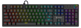 klaviaturos lt - SAVIO STYX Mechaninė Klaviatūra Outemu Ruda (Brown) RGB Hot Swap - 1 nuotrauka