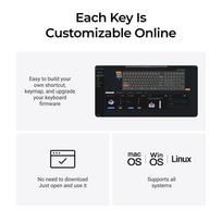 he klaviatura - Keychron Q6 HE QMK Gateron Double-Rail Magnetic Nebula Klaviatūra (Nebula) - 2 nuotrauka
