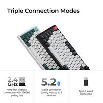 he klaviatura - Keychron Q6 HE QMK Gateron Double-Rail Magnetic Nebula Klaviatūra (Nebula) - 3 nuotrauka
