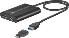 Sonnet USB-A į Dual 4K HDMI DisplayLink adapteris 60Hz Juodas (Black)