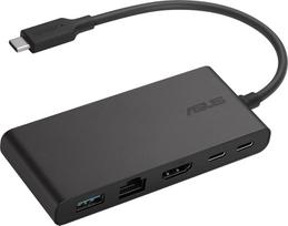 usb 100w laidas - Asus USB-C Mini Dock 90XB0820-BDS000 Juodas (Black) - 1 nuotrauka