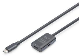 active usb extension cable - Digitus DA-73108 Aktyvus USB 3.2 Gen 1 5G Ilgintuvas USB-C į USB-C Juodas (Black) - 1 nuotrauka