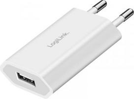 Logilink USB-A adapteris 5W 5V/1A Baltas (White)
