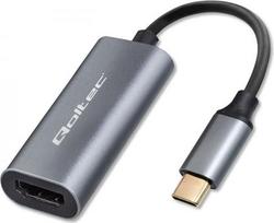 hdmi i usb 3 0 adapteris - Qoltec USB-C į HDMI 4K 60Hz adapteris Juodas (Black) - 1 nuotrauka