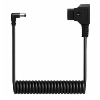 Newell D-Tap DC 5.5 x 2.5 mm 90 cm Spiralinis Maitinimo Kabelis Juodas (Black)