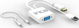 hdmi to vga hdmi adapter - Inca IVTH-01 HDMI į VGA adapteris Baltas (White) - 1 nuotrauka