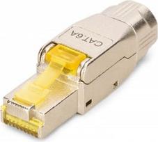 Digitus DN-93638 RJ45 CAT 6A jungtis, ekranuota, Sidabras, Geltona (Silver, Yellow)