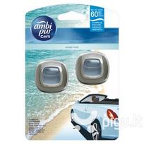 Oro gaiviklis automobiliams AMBI PUR Car Ocean Mist 2X2 ml