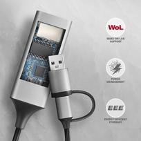 nintendo laidas - Axagon ADE-TXCA Karta jungiama į tinklą Gigabit Ethernet adapter, USB-C (USB-A redukcja) 3.2 Gen 1, instalacja automatinė - 3 nuotrauka