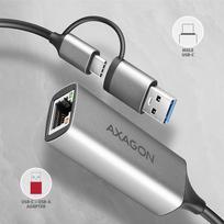 nintendo laidas - Axagon ADE-TXCA Karta jungiama į tinklą Gigabit Ethernet adapter, USB-C (USB-A redukcja) 3.2 Gen 1, instalacja automatinė - 4 nuotrauka