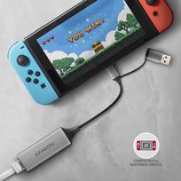 nintendo laidas - Axagon ADE-TXCA Karta jungiama į tinklą Gigabit Ethernet adapter, USB-C (USB-A redukcja) 3.2 Gen 1, instalacja automatinė - 6 nuotrauka