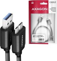 usb 3.2 gen 2 cable - Axagon BUMM3-AM10AB USB 3.2 Gen 1 duomenų ir įkrovimo kabelis Micro-USB B / USB-A 1m Juodas (Black) - 2 nuotrauka