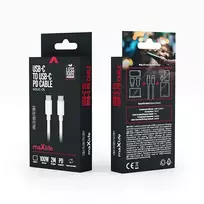 usb c 100w laidas - maXlife OEM0100928 White - 1 nuotrauka
