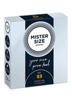 mister size - Prezervatyvai Mister Size 53 mm, 3 vnt. - 1 nuotrauka