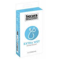 Prezervatyvai Secura Extra Wet, 12 vnt