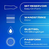 prezervatyvai durex - Prezervatyvai Durex Hautnah Extra Gross, 10 vnt. - 5 nuotrauka