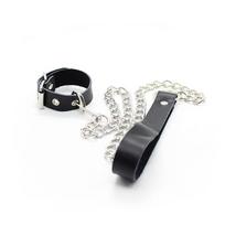 fetisui - BDSM apykaklė su pavadėliu Ohmama Fetish Necklace, juodas - 5 nuotrauka