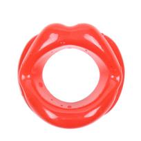 Burnos kaištis Dark Red Brand Lips Gag, raudona