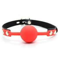 Burnos kaištis Boss Of Toys Ball Gag + Block, raudonas